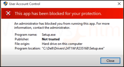 如何修复Windows10中的“此应用程序已被阻止以保护您”？